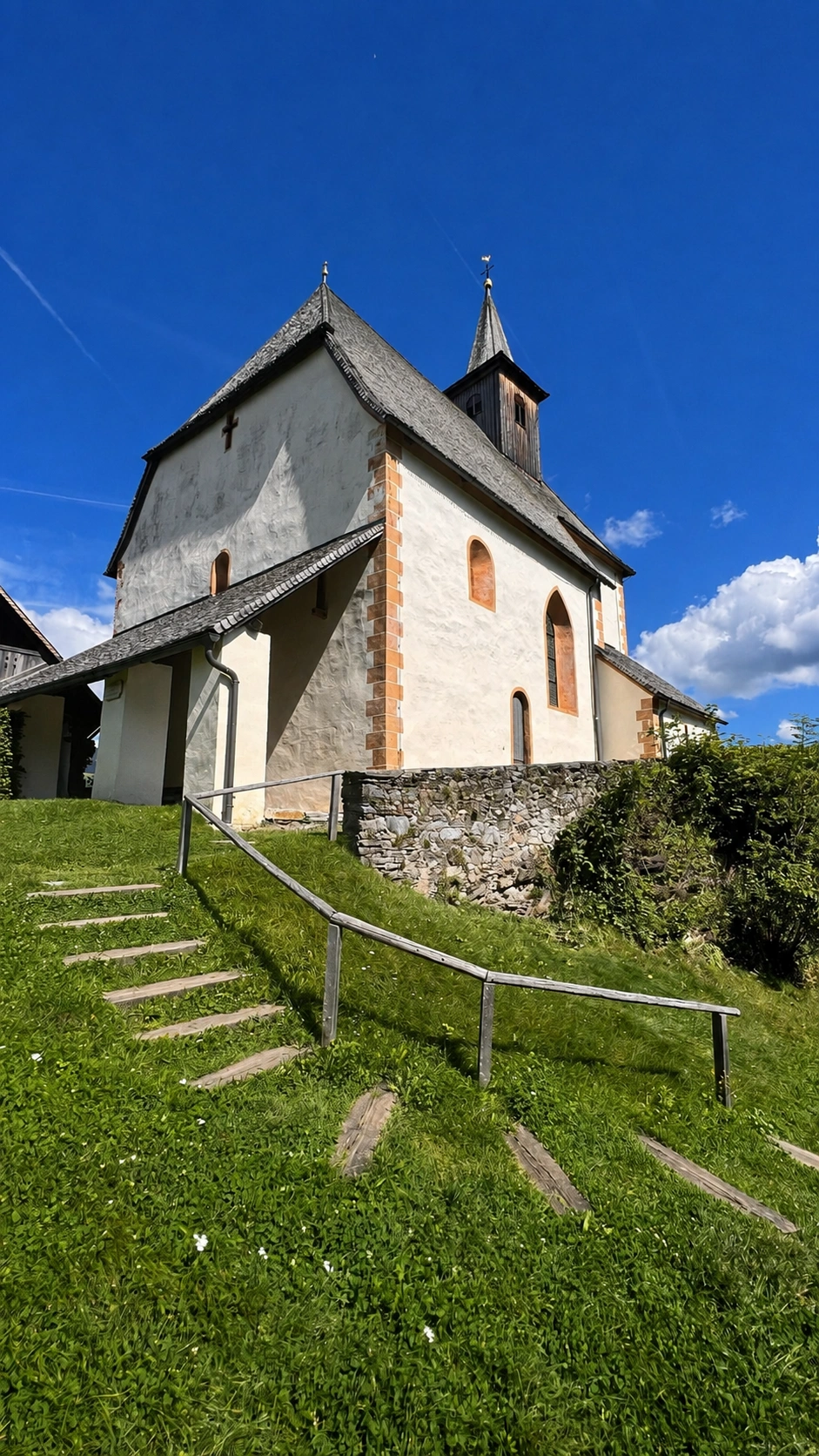 Steps leading to the West Entrance